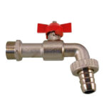 RUBINETTO OTTONE SFERA 3/8" FARFALLA STANDARD 550010 RUBINETTI                    F RASTELLI