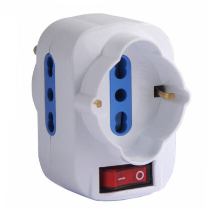 ADATTATORE TRIPLO GIREVOLE BIANCO BL SYNTESY 06615 SL1044 SPINE E ADATTATORI EL        F SYNTESY