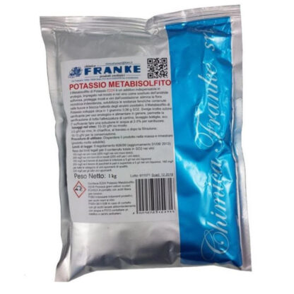 METABISOLFITO DI POTASSIO            g  250 FRANKE PV709Z - EPE466 CHIMICI ENOLOGIA             C FRANKE