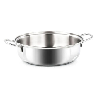 TEGAME INOX 2 MANICI        cm 22 BONITA BARAZZONI 266104022 PENTOLE ACCIAIO BARAZZONI    C BARAZZONI