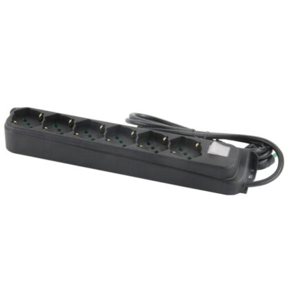 MULTIPRESA 6x2PT SK INT NERO      FORTEK 40431 FME 40431-FK AVVOLGICAVI E PROLUNGHE      F FMEFORTEK
