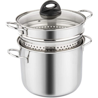 PASTAIOLA INOX                     cm 22 BARAZZONI 419048022 PENTOLE ACCIAIO BARAZZONI    C BARAZZONI
