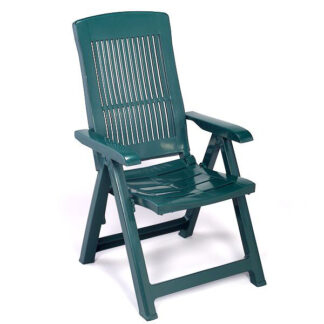 POLTRONA RESINA PIEGH.TAMPA VERDE        PROGARDEN 45101 ARREDO GIARDINO PROGARDEN    C PROGARDEN