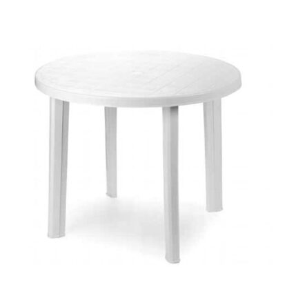 TAVOLO RESINA TONDO BIANCO            90 PROGARDEN 90600 ARREDO GIARDINO PROGARDEN    C PROGARDEN