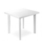 TAVOLO RESINA FIOCCO BIANCO        80x75 PROGARDEN FIO036BI ARREDO GIARDINO PROGARDEN    C PROGARDEN