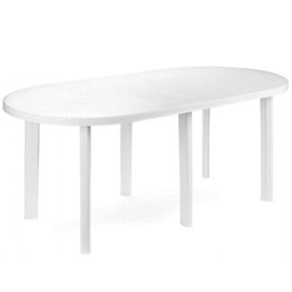 TAVOLO RESINA BIANCO              181x90 PROGARDEN 90980 ARREDO GIARDINO PROGARDEN    C PROGARDEN