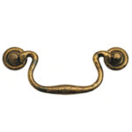 MANIGLIA SNODATA OTTONE ANTICO 96          2035 MS MG2035GD MANIGLIE                     F METAL STYLE