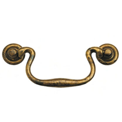 MANIGLIA SNODATA OTTONE ANTICO 64          2030 MS MG2030GD MANIGLIE                     F METAL STYLE