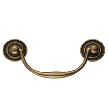 MANIGLIA SNODATA OTTONE ANTICO 64          2228 MS MG2228GD MANIGLIE                     F METAL STYLE