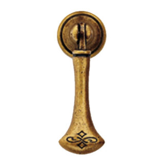 MANIGLIA PENDENTE ZAMA FLORANCE 28x58      5615 MS MG5615GD MANIGLIE                     F METAL STYLE