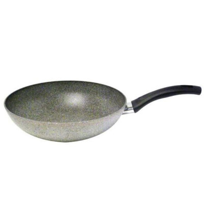 WOK 1 MANICO     cm 28 CORTINA GRANITIUM BALLARINI 1000443-9H06-0.28 PENTOLE BALLARINI            C BALLARINI