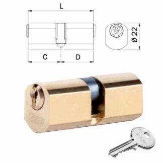 CILINDRO SFACCETTATO 54-27-27       840027277 ISEO 840027277 ISEO CILINDRI                S ISEO