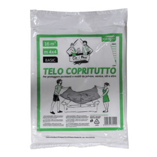 TELO COPRITUTTO POLIETILENE m  4x4 g 200 my 13 TEP1316 TELI COPRITUTTO              F ELEPACKING