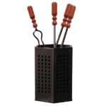 ATTREZZINI ROMBO      Pz 4 cm 18 h50 LAPILLO 12857  ACCESSORI CAMINETTI          F LAPILLO