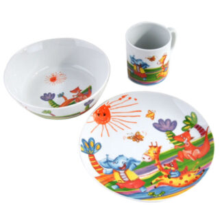 SERVIZIO BABY ARANCIO             Pz. 3   ZOO FADE 46699 PIATTI E SET PAPPA BABY      C FADE