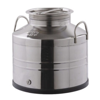 FUSTO ALIMENTI INOX SALDATO BASSO          l 10 4F 0120010 BIDONCINI                    C QUATTRO EFFE