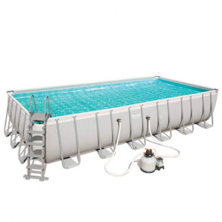 PISCINA STEEL RETT. FILTRO J5  732x366 h 132 BESTW 56475 PISCINE FUORI TERRA BESTWAY  C BESTWAY