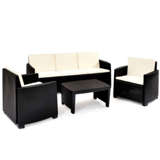 SALOTTINO SET STROMBOLI ANTRACITE   Pz 4 PROGARDEN 01540AN ARREDO GIARDINO PROGARDEN    C PROGARDEN