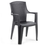 SEDIA RESINA BRACC.EDEN ANTRACITE        PROGARDEN 87101 ARREDO GIARDINO PROGARDEN    C PROGARDEN