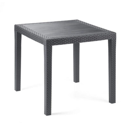 TAVOLO RESINA KING ANTRACITE       79x79 PROGARDEN 05202 ARREDO GIARDINO PROGARDEN    C PROGARDEN