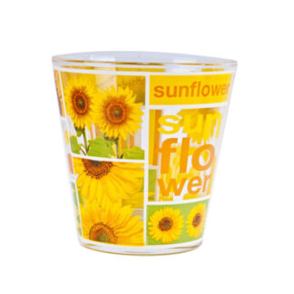 BICCHIERE NADIA ACQUA cc 250 Pz.3 SUNFLOWER  CERVE M50250 BICCHIERI VETRO CERVE        C CERVE