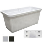 VASO NATURAL RETT. MOKA        80x40 h 34 STEFANPL 75351 VASI PLASTICA                F STEFANPLAST