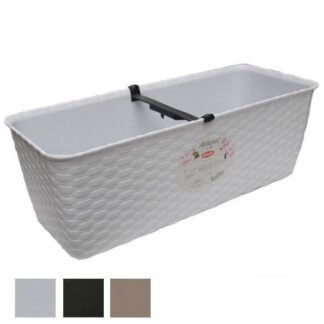 VASO NATURAL RETT. BIANCO      30x13 h 11 STEFANPL 73600 VASI PLASTICA                F STEFANPLAST