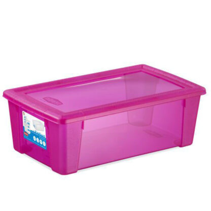BOX VISUALBOX MAGENTA          36x25 h 14 STEFANPL 13111 BOX CONTENITORI              C STEFANPLAST