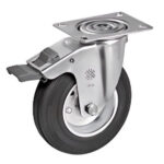 RUOTA GOMMA PGF 95x80     125x37,5     536303SL TR 536303 RUOTE INDUSTRIALI            F TELLURE ROTA