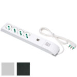 MULTIPRESA 4x2PT SK 2 USB INT NERO FIDO 410151 FME 410151 AVVOLGICAVI E PROLUNGHE      F FME