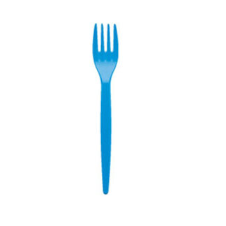 FORCHETTA            Pz 20 FESTACOLOR AZZURRO BIBO 6611509 *MONOUSO COORDINATI PLASTICA C BIBO
