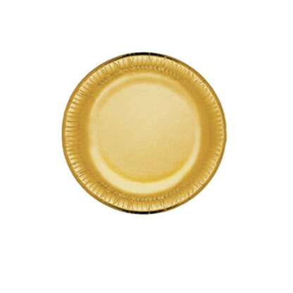 PIATTO CARTA           Pz 10 cm 19 PARTY GOLD BIBO 4471595 MONOUSO COORDINATI CARTA     C BIBO
