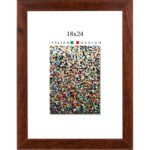 CORNICE LEGNO IRIS NOCE         cm 18x24 NOVOGLASS IRIS1824NO CORNICI                      C NOVOGLASS