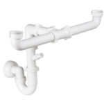 SIFONE LAVELLI SALVASPAZIO 2 VIE PP BIANCO    2LUW 2LUW SIFONI                       F MARYPLAST