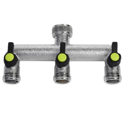 PRESA 3 RUBINETTI 3/4F + 3/4M    OTT 468B AQUATECH 468B RACCORDI GIARDINAGGIO        F AQUATECH