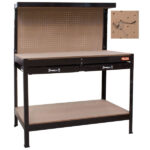 BANCO LAVORO 121x62 h 90/150 2 CASSETTI      VALEX 1610166 BANCHI LAVORO                F VALEX