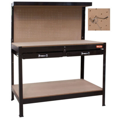 BANCO LAVORO 121x62 h 90/150 2 CASSETTI      VALEX 1610166 BANCHI LAVORO                F VALEX