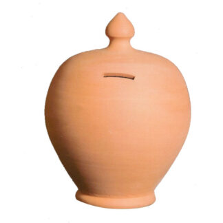 SALVADANAIO TERRACOTTA TONDO      cm 10 h 16 COLI' OG14G16 SALVADANAI                   C COLI