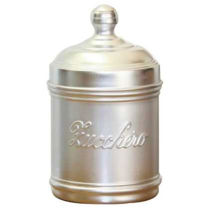 BARATTOLO ALLUMINIO ZUCCHERO  cm 10 h 12 OTTINETTI 1647DZ10 BARATTOLI LAMIERA            C OTTINETTI