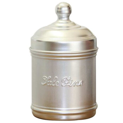 BARATTOLO ALLUMINIO SALE FINO cm 10 h 12 OTTINETTI 1647DSF10 BARATTOLI LAMIERA            C OTTINETTI