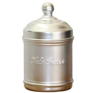 BARATTOLO ALLUMINIO SALE GROS cm 10 h 12 OTTINETTI 1647DSG10 BARATTOLI LAMIERA            C OTTINETTI