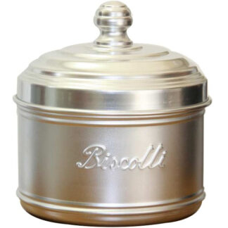 BARATTOLO ALLUMINIO BISCOTTI  cm 16 h 11 OTTINETTI 1652DB16 BARATTOLI LAMIERA            C OTTINETTI