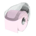 PORTAROTOLO TRASPARENTE VENTOSA        MUVING BAMA 70315 PORTAROTOLI WC               C BAMA