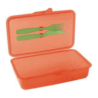 CONTENITORE MERENDA POSATE  22x13 h 6,5 COSMOPLAST 502 CONTENITORI PLASTICA         C COSMOPLAST
