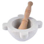 MORTAIO MARMO PESTELLO LEGNO cm  7  MORTAI                       C MACHIERALDO