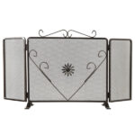 PARASCINTILLE 3 ALI DECORO cm 90 h50 LAPILLO 12855  ACCESSORI CAMINETTI          F LAPILLO