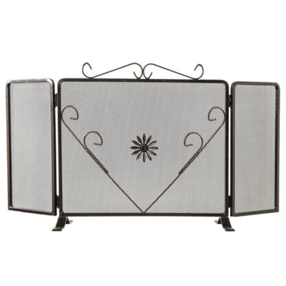 PARASCINTILLE 3 ALI DECORO cm 90 h50 LAPILLO 12855  ACCESSORI CAMINETTI          F LAPILLO