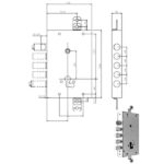 SERRATURA SIC.TRIPLICE DX/SX    668.0328.0GF0 ISEO 668.0328.0GF0 ISEO SERR.BLINDATE           S ISEO