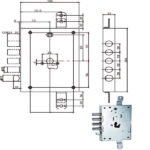 SERRATURA SIC.TRIPLICE DX/SX    668.0328.0G70 ISEO 668.0328.0G70 ISEO SERR.BLINDATE           S ISEO