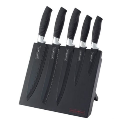 CEPPO COLTELLI MAGNETE  NERI Set Pz.5 ROYALTY LINE RL-MAG5K COLTELLI CUCINA              C ROYALTY